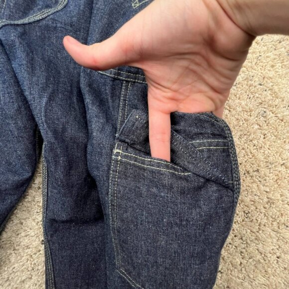 Levis Denim Jeans Mens 36x30 Gray Dark Blue Straight Leg Casual Work Jeans Tools - Picture 9 of 9